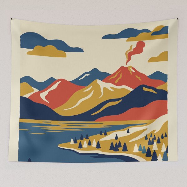 Item preview, Katmai National Park USA Travel Vintage designed and sold by RareDeerArt.