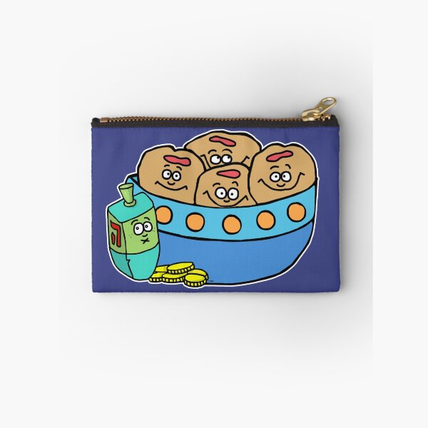 Item preview, Cute Hanukkah Donuts & Dreidel Sticker | Sufganiyot & Gelt Trio Cartoon designed and sold by MyxaART.
