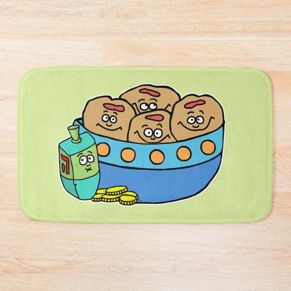 Item preview, Cute Hanukkah Donuts & Dreidel Sticker | Sufganiyot & Gelt Trio Cartoon designed and sold by MyxaART.