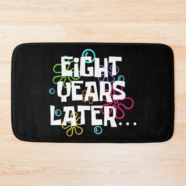 Item preview, Eight Years Later Spongebob Time Card Meme Pop Culture Anniversary Eight Year Milestone designed and sold by Hugosploosh.