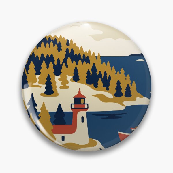 Item preview, Isle Royale National Park USA Travel Vintage designed and sold by RareDeerArt.