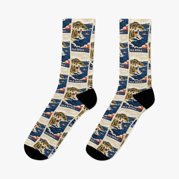 Item preview, Isle Royale National Park USA Travel Vintage designed and sold by RareDeerArt.