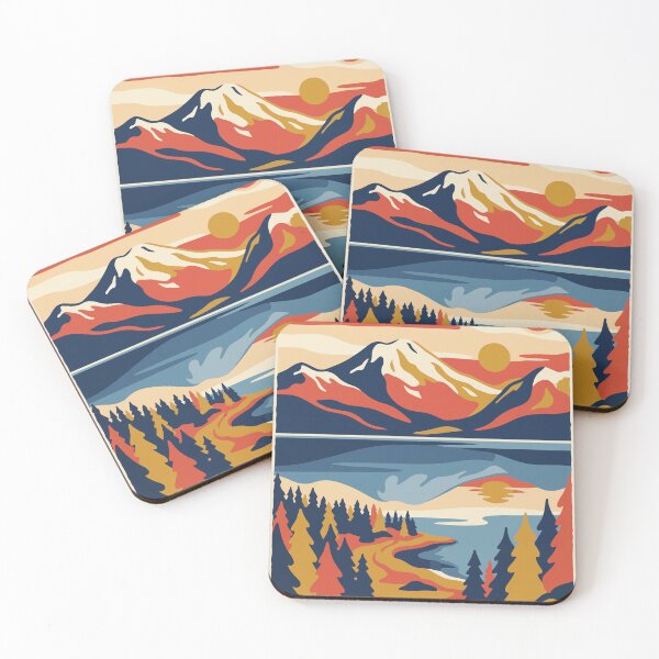 Item preview, Lake Clark National Park USA Travel Vintage designed and sold by RareDeerArt.