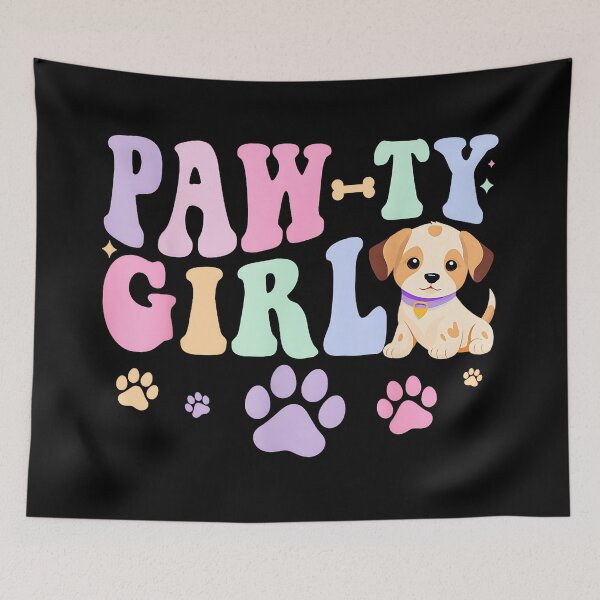 Item preview, Paw-Ty Girl Dog Lover Puppy Owner Pet Parent Birthday designed and sold by Hugosploosh.