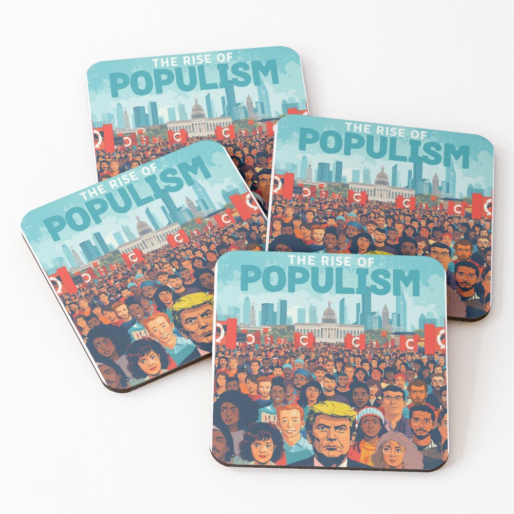 Vista previa del artículo con la obra «Posavasos (lote de 4)», diseñado y vendido por MsMalDesignsAI.