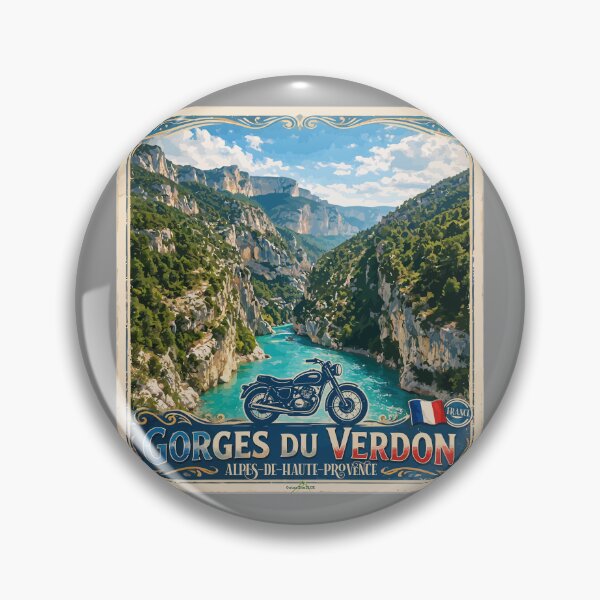 Item preview, Gorges du Verdon D23 Grand Canyon of Europe France Sticker TShirt 09 designed and sold by OuterShellUK.