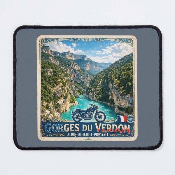 Item preview, Gorges du Verdon D23 Grand Canyon of Europe France Sticker TShirt 09 designed and sold by OuterShellUK.