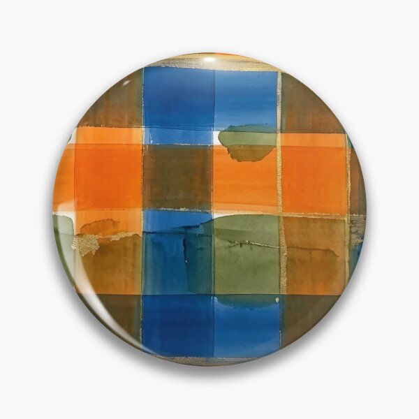 Item preview, Blue Orange Plaid Pattern  designed and sold by GraphicsClub.