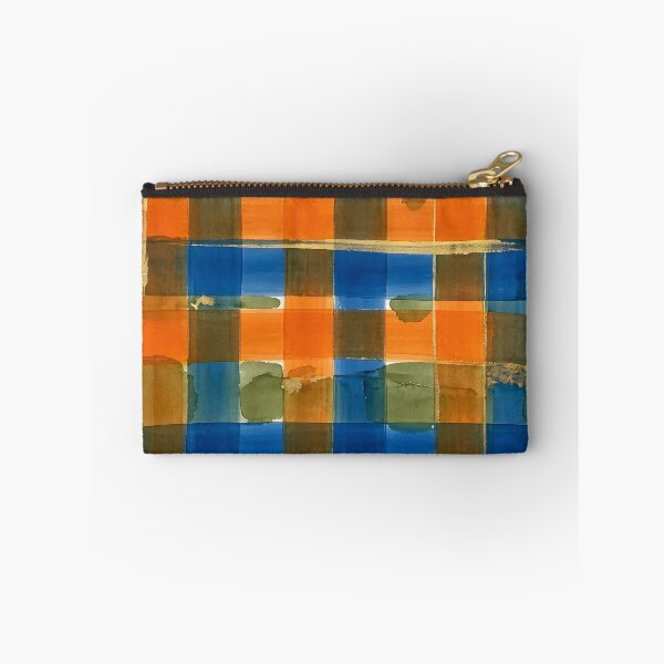 Item preview, Blue Orange Plaid Pattern  designed and sold by GraphicsClub.