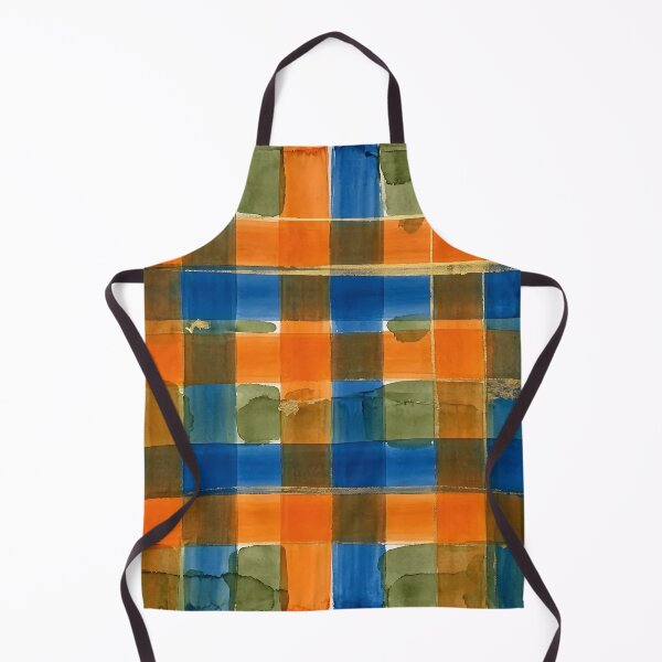 Item preview, Blue Orange Plaid Pattern designed and sold by GraphicsClub.