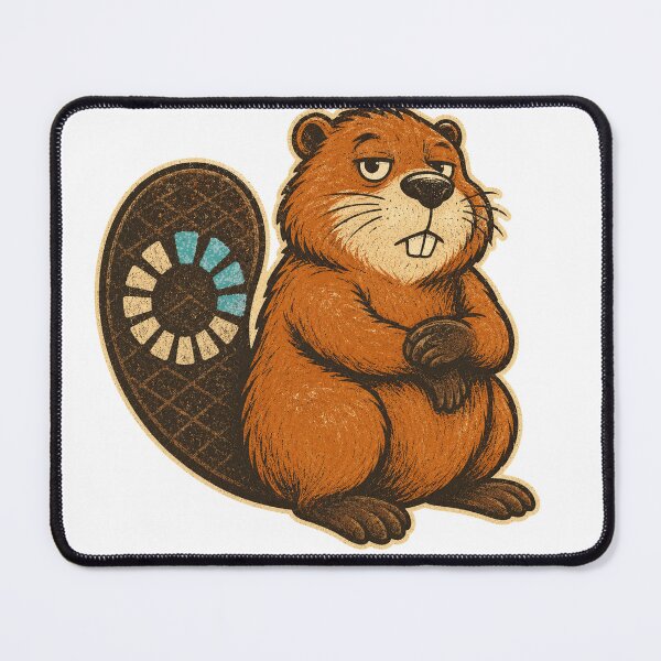 Item preview, Buffering Beaver – Loading Screen Creature designed and sold by yagniikd-.