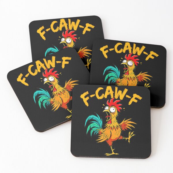 Item preview, F-Caw-F Funny Rooster Chicken Farmer designed and sold by Hugosploosh.