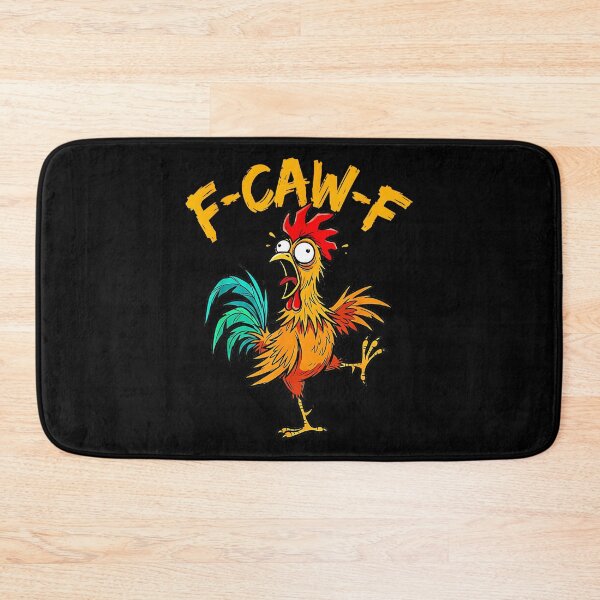 Item preview, F-Caw-F Funny Rooster Chicken Farmer designed and sold by Hugosploosh.