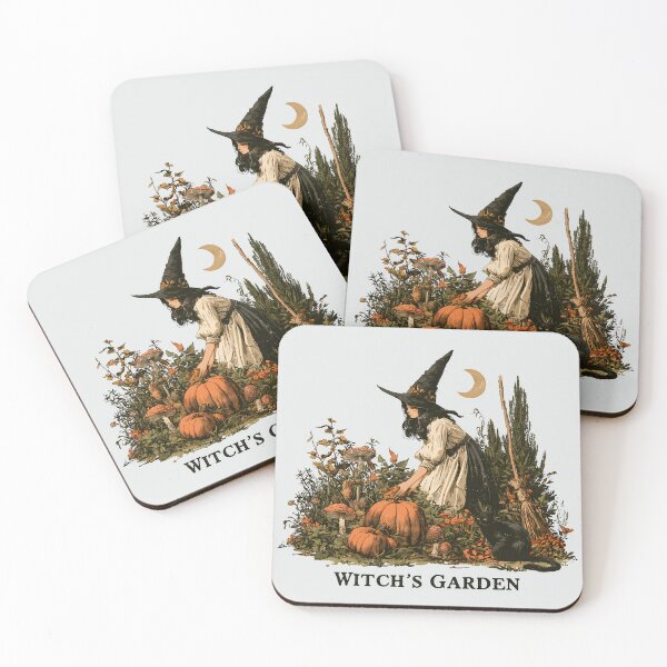 Item preview, Witch's Garden Vintage Halloween Botanical designed and sold by KAM-KAM-STORE.