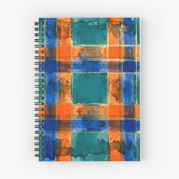 Item preview, Blue Orange Plaid Pattern  designed and sold by GraphicsClub.