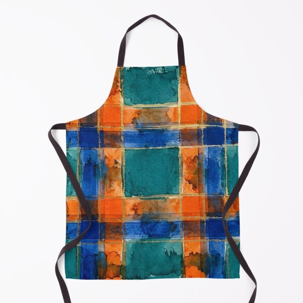 Item preview, Blue Orange Plaid Pattern designed and sold by GraphicsClub.