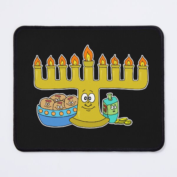 Item preview, Cute Hanukkah Menorah & Sufganiyot Sticker | Happy Chanukah Treats & Game Set designed and sold by MyxaART.