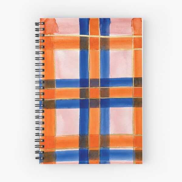 Item preview, Blue Orange Plaid Pattern  designed and sold by GraphicsClub.