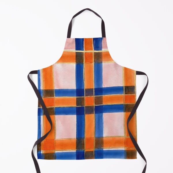 Item preview, Blue Orange Plaid Pattern designed and sold by GraphicsClub.