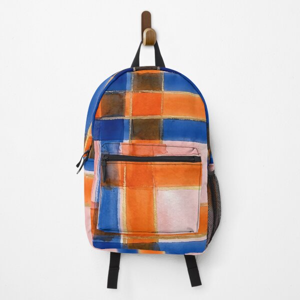 Item preview, Blue Orange Plaid Pattern designed and sold by GraphicsClub.