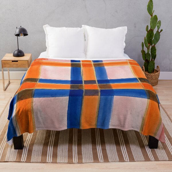 Item preview, Blue Orange Plaid Pattern designed and sold by GraphicsClub.