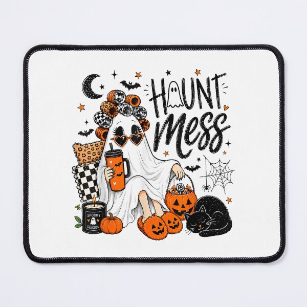 Item preview, Funny Haunt Mess Ghost Halloween Coffee Vintage Spooky Cute Retro Design designed and sold by kiralynstration.