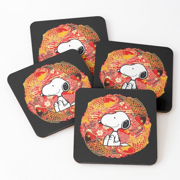Item preview, Snoopy Koi Fish Chinese New Year Peanuts Fan designed and sold by NovaNeal.