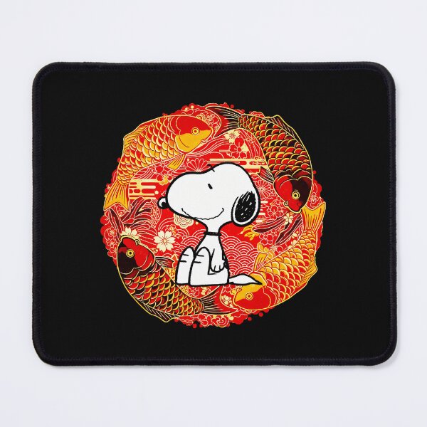 Item preview, Snoopy Koi Fish Chinese New Year Peanuts Fan designed and sold by NovaNeal.