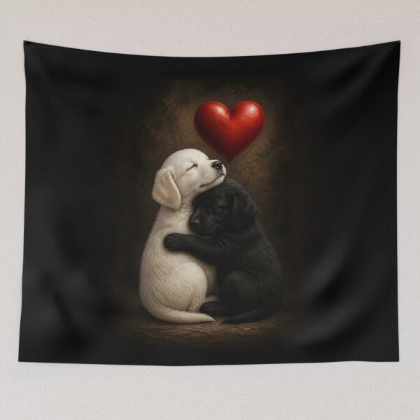 Item preview, Unconditional love from puppies designed and sold by Lucia Amaris Art.