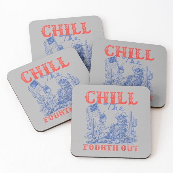 Item preview, Skeleton US Flag 4th of July Cowboy Chill The Fourth Out designed and sold by ArleneRowe.