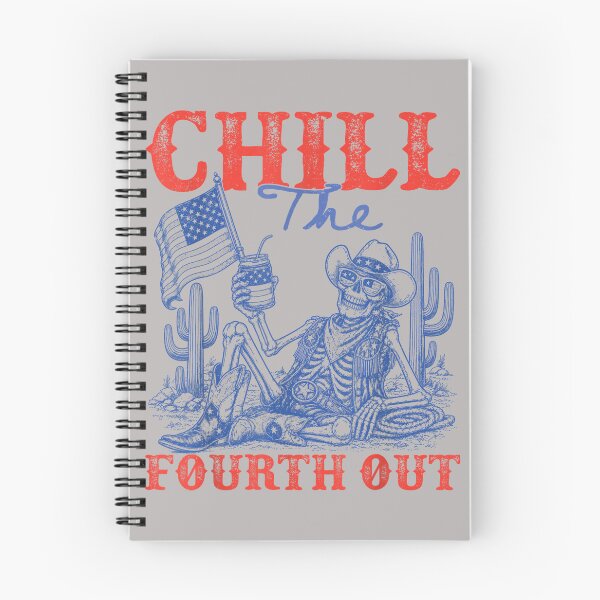 Item preview, Skeleton US Flag 4th of July Cowboy Chill The Fourth Out designed and sold by ArleneRowe.