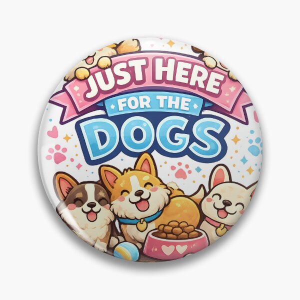 Item preview, Just Here For The Dogs Design designed and sold by Drift Pattern Studio.