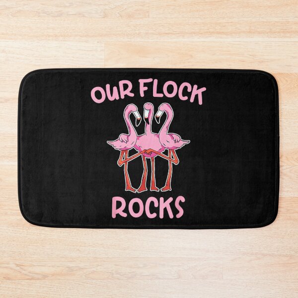 Item preview, Our Flock Rocks Flamingo Family Friends Group designed and sold by Hugosploosh.