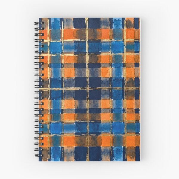 Item preview, Blue Orange Plaid Pattern  designed and sold by GraphicsClub.
