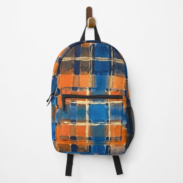 Item preview, Blue Orange Plaid Pattern designed and sold by GraphicsClub.