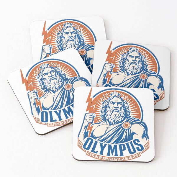 Item preview, Zeus Olympus Lightning Bolt Mascot Logo designed and sold by Lolik Designs.