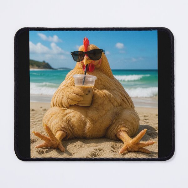 Item preview, Iced Coffee Hen Beach | Cool Chubby Chicken | Funny Summer Animal designed and sold by Reverielook.