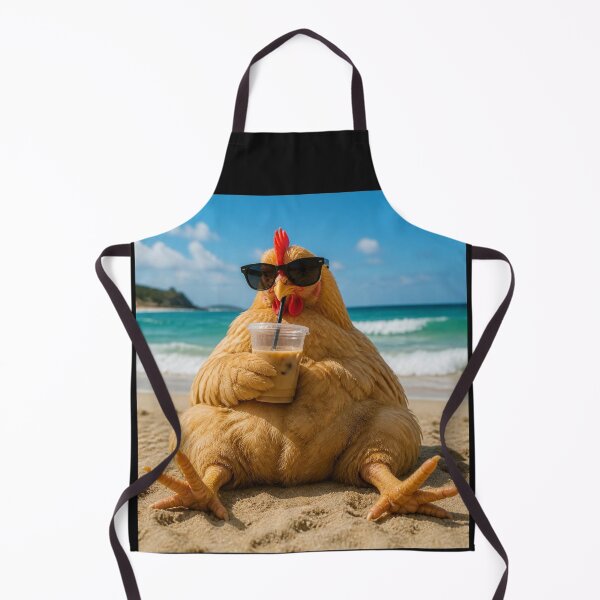 Item preview, Iced Coffee Hen Beach | Cool Chubby Chicken | Funny Summer Animal designed and sold by Reverielook.