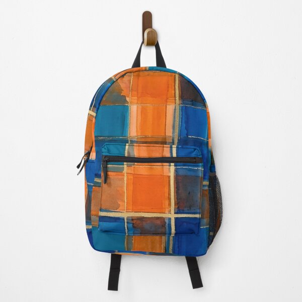 Item preview, Blue Orange Plaid Pattern designed and sold by GraphicsClub.