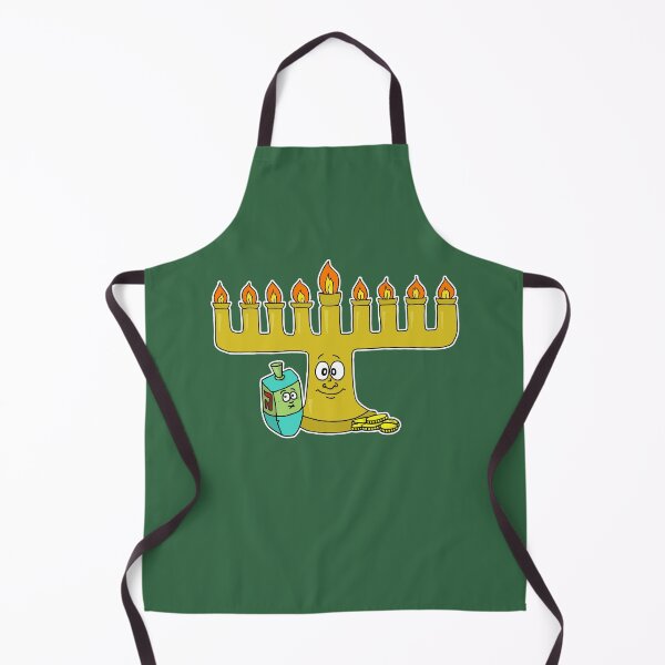 Item preview, Cute Hanukkah Menorah & Dreidel Sticker | Happy Chanukah Gelt Trio Cartoon designed and sold by MyxaART.