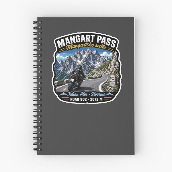 Item preview, Mangart Pass Julian Alps Slovenia Motorcycle Sticker TShirt 01 designed and sold by OuterShellUK.