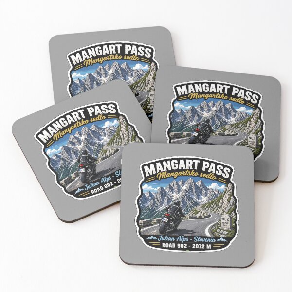 Item preview, Mangart Pass Julian Alps Slovenia Motorcycle Sticker TShirt 01 designed and sold by OuterShellUK.