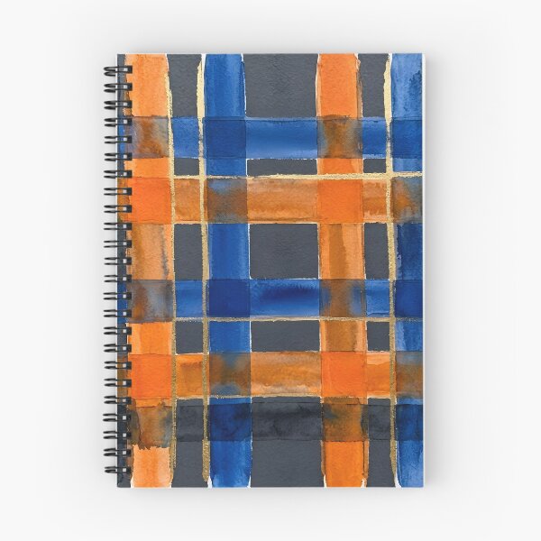 Item preview, Blue Orange Plaid Pattern  designed and sold by GraphicsClub.