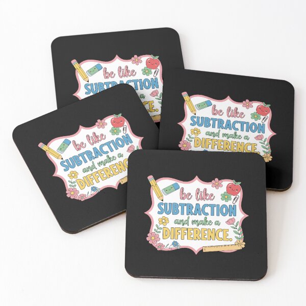Item preview, Be Like Subtraction And Make A Difference Math Teacher Inspiration Quote designed and sold by PopStars1993.