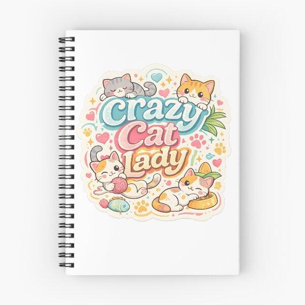 Item preview, Crazy Cat Lady Kitten Design designed and sold by Drift Pattern Studio.