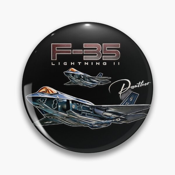 Item preview, Lockheed Martin F-35 Lightning II Panther Stealth Fighter Jet Military Aviation Graphic designed and sold by Aerolovers.