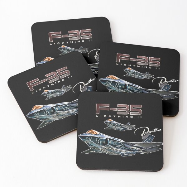 Item preview, Lockheed Martin F-35 Lightning II Panther Stealth Fighter Jet Military Aviation Graphic designed and sold by Aerolovers.