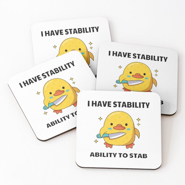 Item preview, i have stability ability to stab funny meme designed and sold by Oxery.