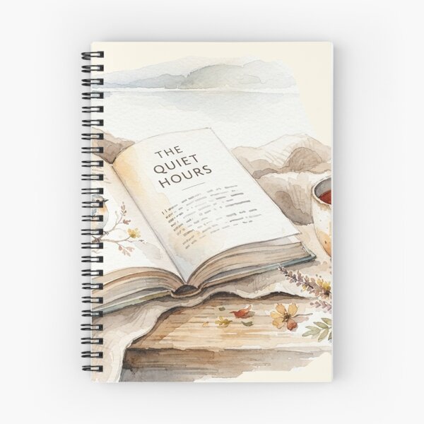 Item preview, Limited Edition "End of Summer" Minimalist Watercolor Book and Tea Art Print designed and sold by GrabaHuk.