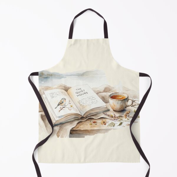 Item preview, Limited Edition "End of Summer" Minimalist Watercolor Book and Tea Art Print designed and sold by GrabaHuk.